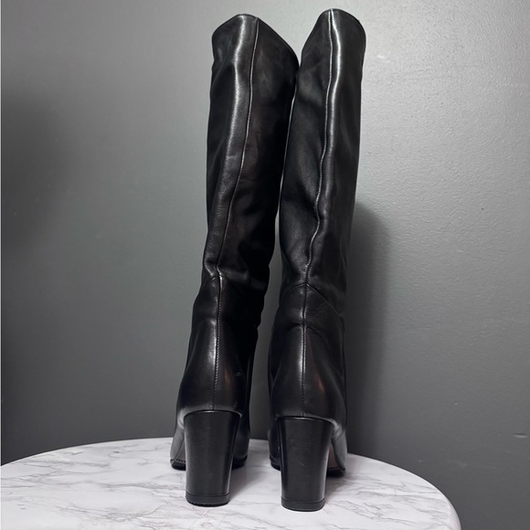 Ateliers Black Leather Heeled Boots - Picture 4 of 7